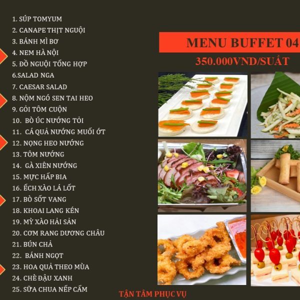 Menu Buffet 04