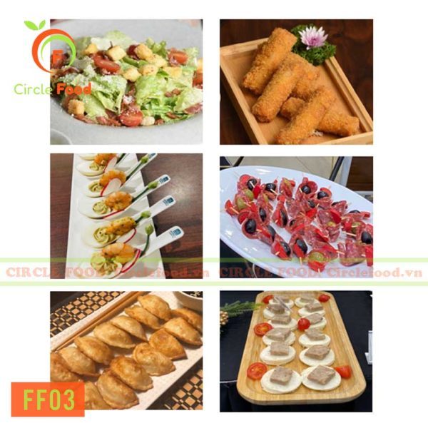 Menu thực đơn set tiệc Finger food FF03