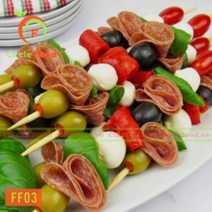Menu thực đơn set tiệc Finger food FF03