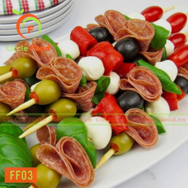 Menu thực đơn set tiệc Finger food FF03