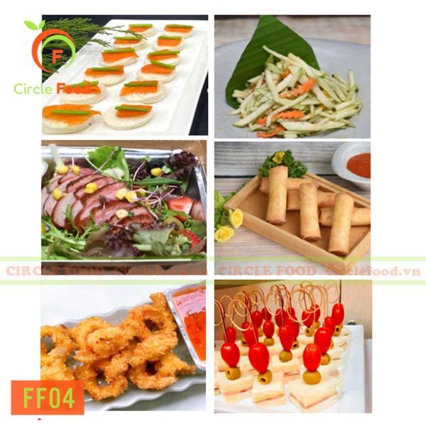 Menu thực đơn set tiệc Finger food FF04