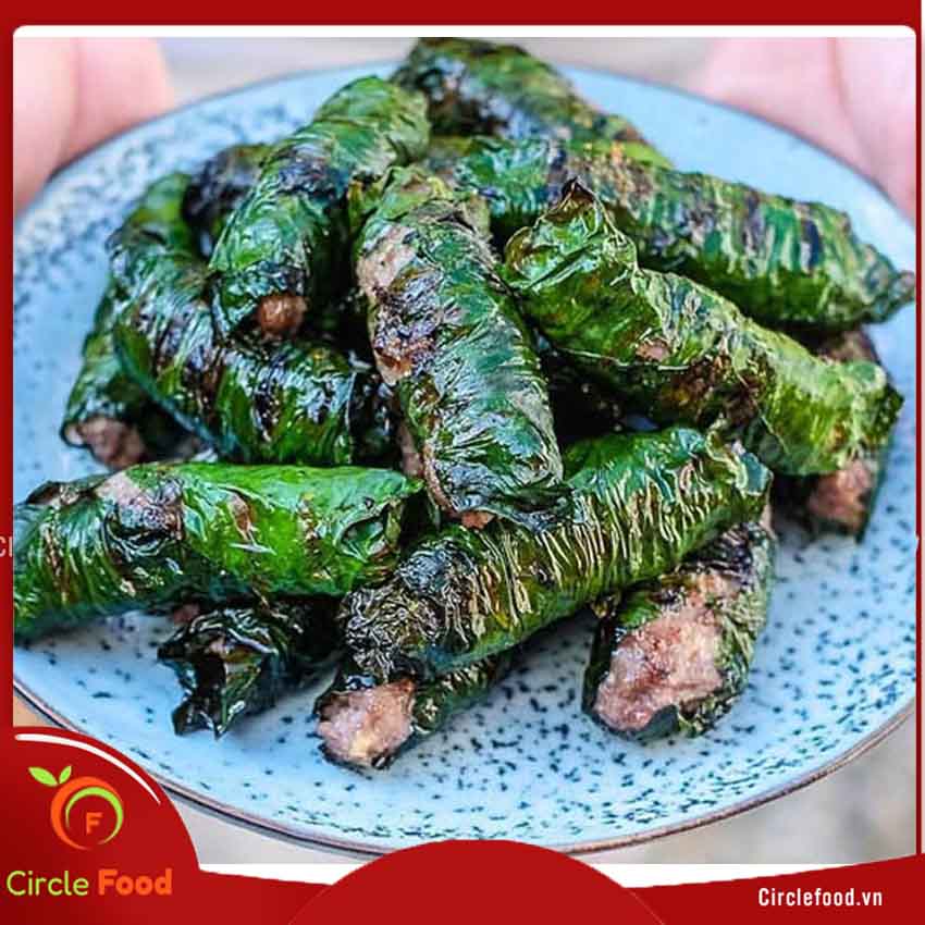 bò Úc nướng lá thơm