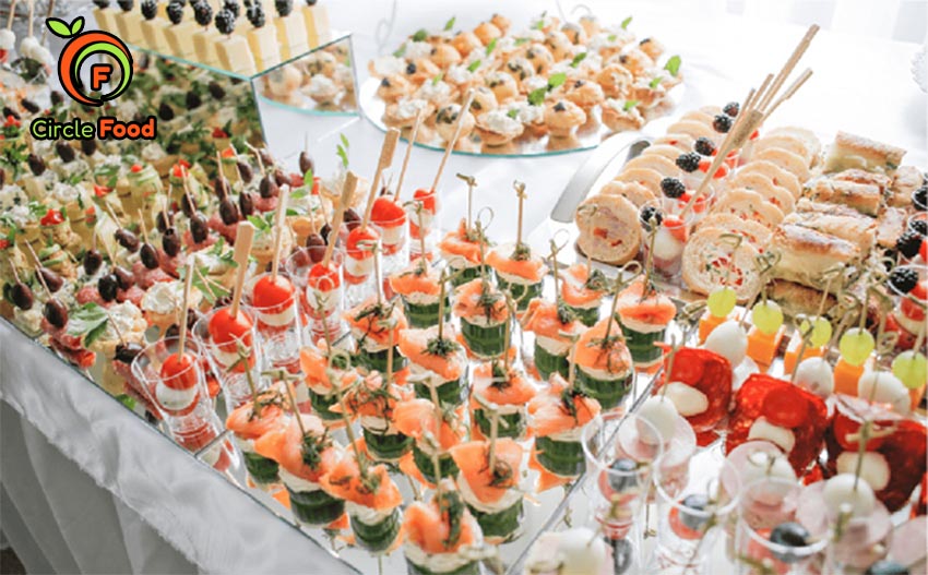 tiệc finger food bốc tay chay