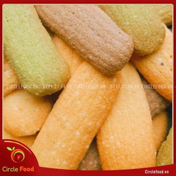 Bánh quy lưỡi mèo – mix vị socola – trà xanh – vani BTB27