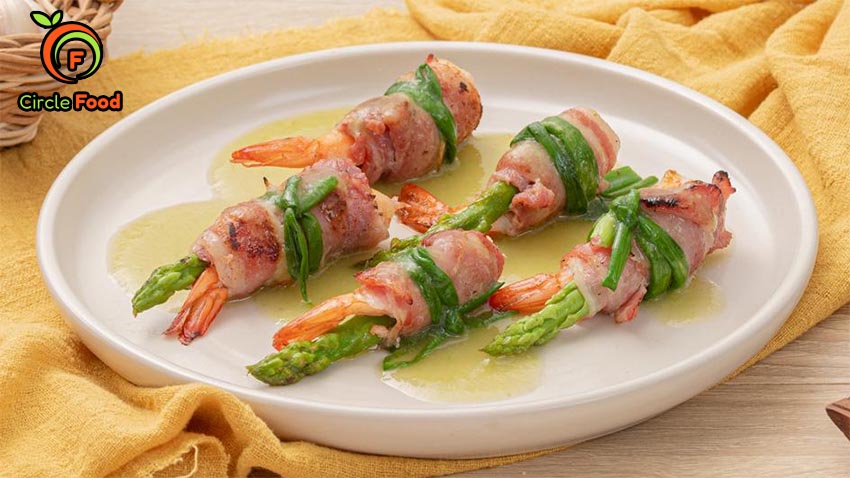 Hướng dẫn cách làm món cá hồi cuộn măng tây
