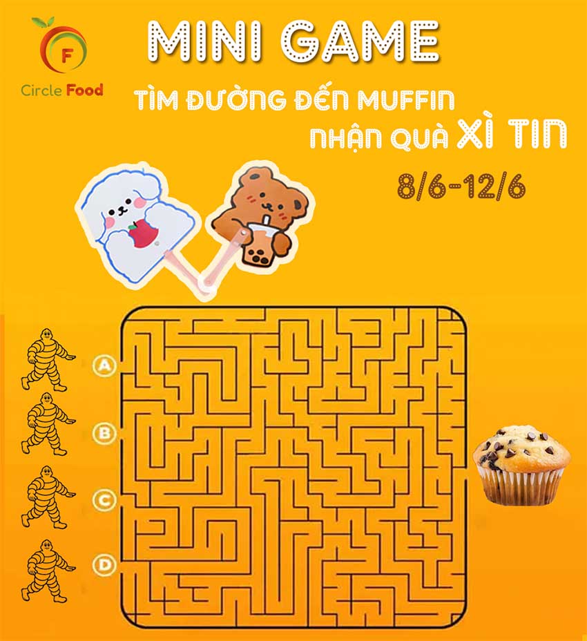 Tìm đường đến muffin Trúng quà xì teen