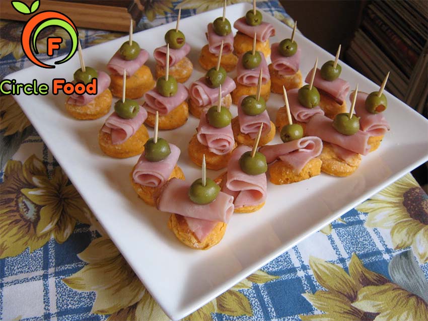 cách làm canape giăm bông