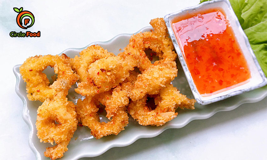 mực chiên giòn sốt me Thái