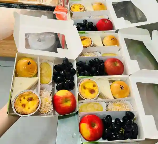menu thực đơn set teabreak box