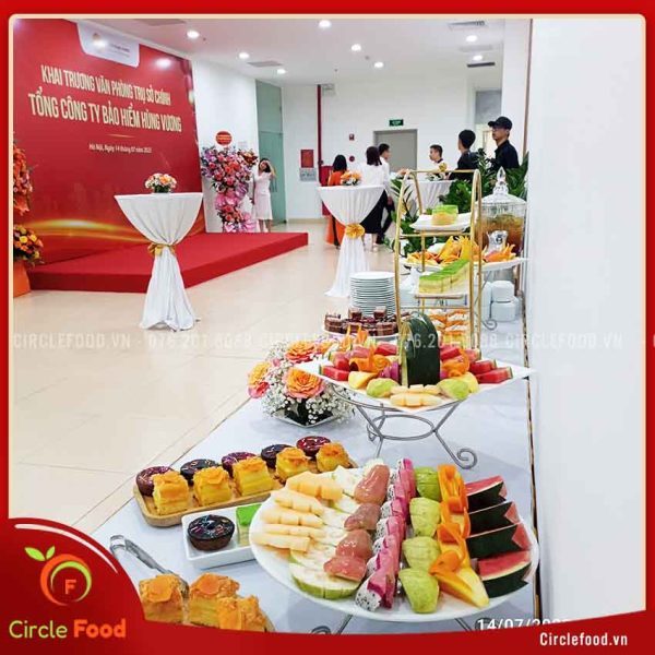 Tiệc teabreak công ty Bảo hiểm Hùng Vương hà nội