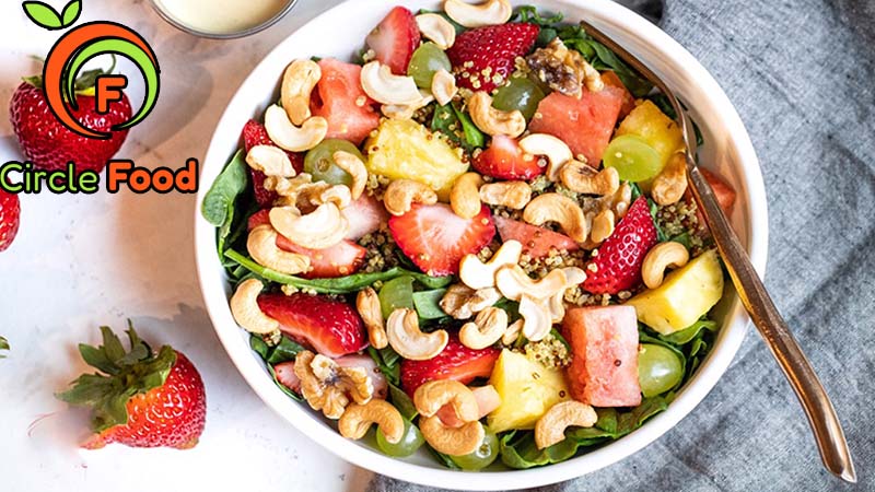 cách làm salad dâu tây