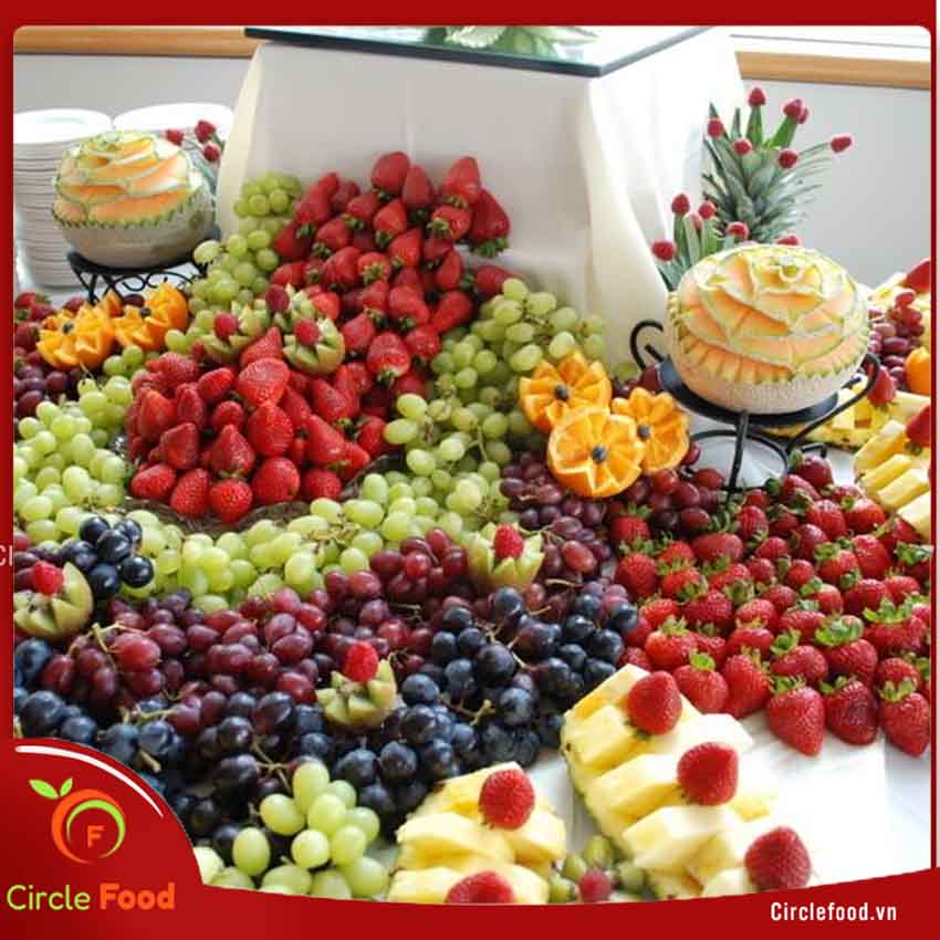 thực đơn tiệc buffet trái cây