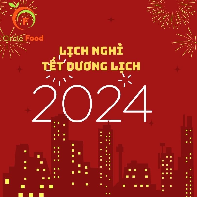 Lịch nghỉ Tết Dương lịch 2024