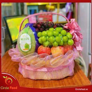 trang trí giỏ hoa quả đẹp - giỏ 2