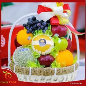 trang trí giỏ hoa quả đẹp - giỏ 3