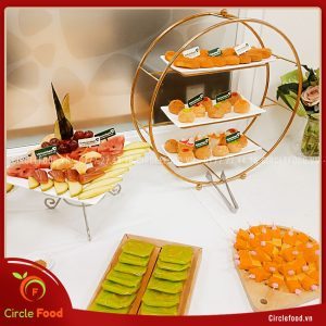 Hình ảnh tiệc teabreak Vietcombank khai trương chi nhánh 29 Sơn Tây Đan Phượng