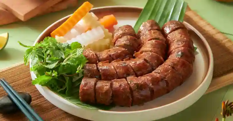 Cách làm dồi bò chiên nướng