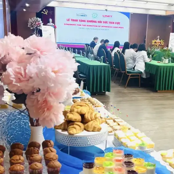 Cana Event tổ chức Tiệc teabreak Sự kiện IDSMED & LINET trao tặng giường hồi sức tích cực cho bệnh viện Bạch Mai