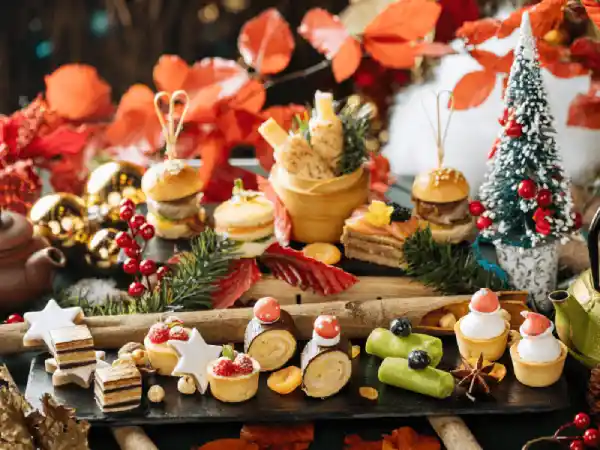 menu thực đơn teabreak Giáng sinh