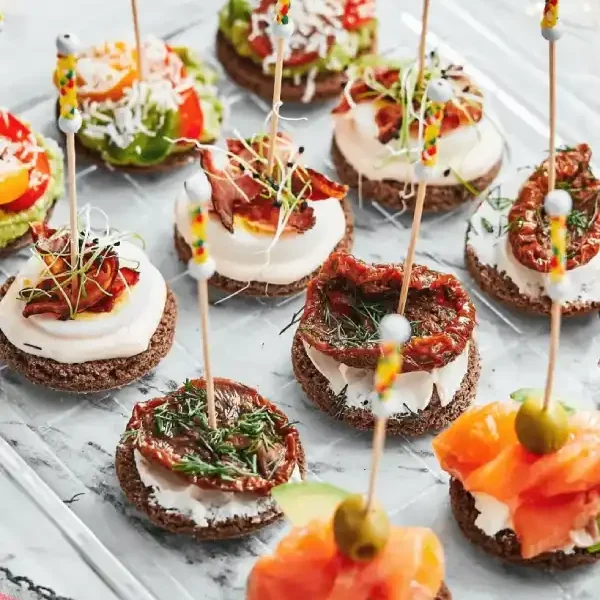 Menu Tiệc Canape CP02 - Thượng Lưu cho Khai trương Showroom/Spa